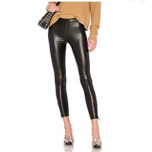 🖤 David Lerner ankle zip faux leather pants sz Large